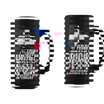 República Dominicana Día De La Independencia Bandera Dominicana Y Mapa Taza de café - Regaloses
