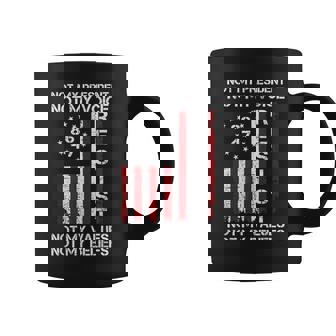 Resist Not My President Anti Trump American Flag Coffee Mug - Monsterry