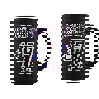 Resist Trump 47 Retro Distressed Graphic Coffee Mug - Monsterry