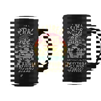 Retired 2025 Not My Problem Anymore Beach Retirement Coffee Mug - Monsterry