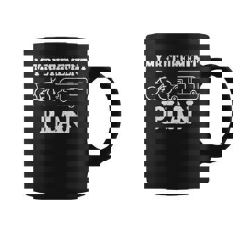 My Retirement Plan Bicycle Bike Riders Motor Home Life Graphic Print Coffee Mug - Monsterry