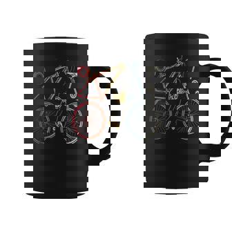 Retro Bike Body Part Biker Cycling Cyclist Graphic Print Coffee Mug - Monsterry