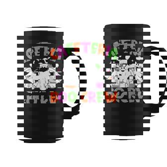 Retro Cafeteria Boo Crew Cafeteria Worker Halloween Costumes Graphic Print Coffee Mug - Monsterry