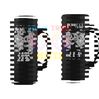 Retro Calm Your Mitts Baseball Mom Mother's Day Coffee Mug - Seseable