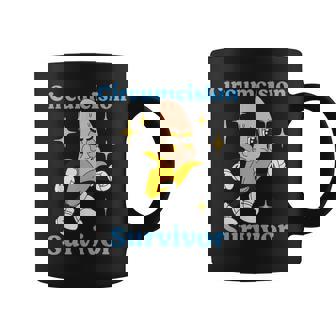 Retro Circumcision Survivor Adult Humor Religious Graphic Print Coffee Mug - Monsterry