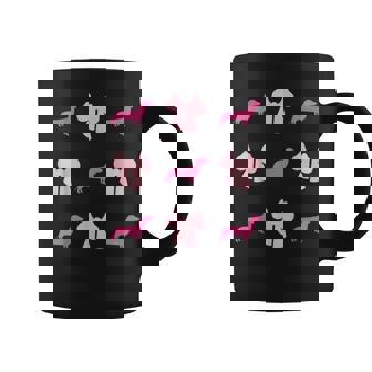 Retro Dachshund Cute Coquette Bow Wiener Dog Animal Lover Graphic Print Coffee Mug - Monsterry