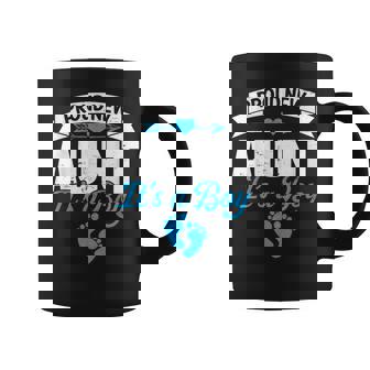 Retro Family Proud New Aunt It's A Boy Gender Reveal Graphic Print Coffee Mug - Monsterry