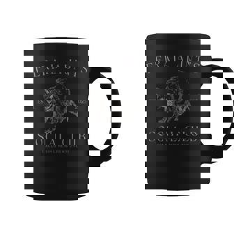 Retro Feral Aunt Social Club Pregnancy Reveal Raccoon Coffee Mug | Mazezy