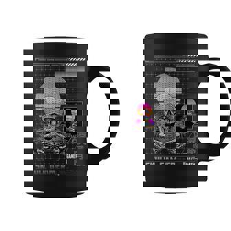 Retro Gaming Skeletonaporwave Aesthetic Edgy Streetwear Tasse - Cadeauxyz