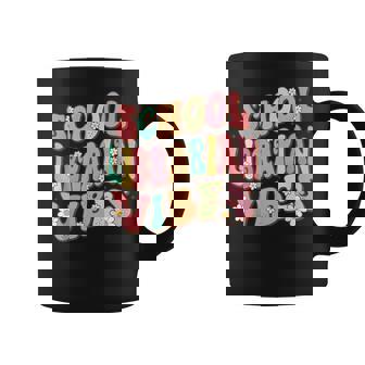 Retro Groovy School Librarian Vibes Women Library Graphic Print Coffee Mug - Monsterry