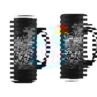 Retro Gulf Of Usa America Est 2025 American Gulf Usa Beach Coffee Mug | Mazezy