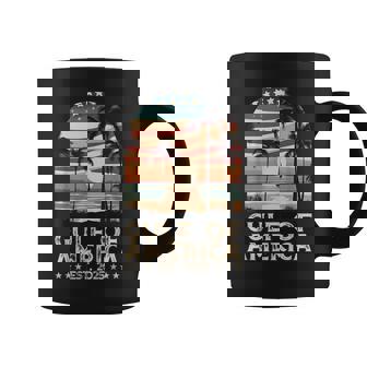 Retro Gulf Of Usa America Est 2025 American Flag Gulf Mexico Coffee Mug | Mazezy