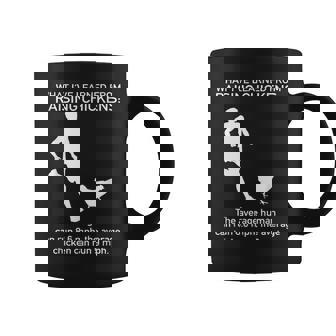 Retro I Love Chasing Chicken Farmer Graphic Print Coffee Mug - Monsterry