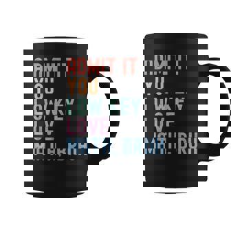 Retro You Low Key Love Math Bruh Math Teacher Nerdy Math Coffee Mug | Seseable UK