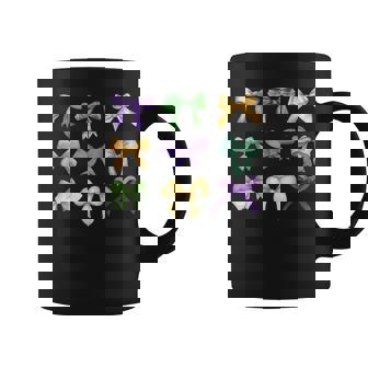 Retro Mardi Gras Coquette Bow Louisiana New Orleans Costume Coffee Mug - Thegiftio UK