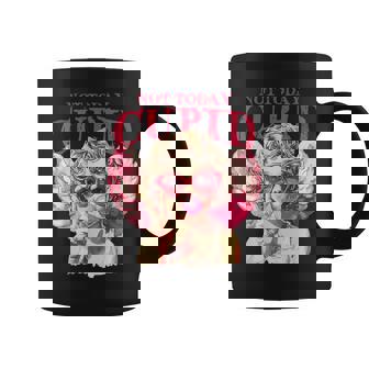 Retro Not Today Cupid Anti Valentines Day For Couple Coffee Mug | Mazezy