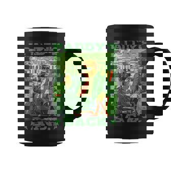 Retro Paddy's Back Donald Trump Beer Lover St Patrick's Day Coffee Mug | Mazezy