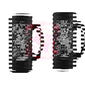 Retro Pink Girl Pony Club Disco Party Western Cowgirl Rodeo Coffee Mug - Thegiftio UK