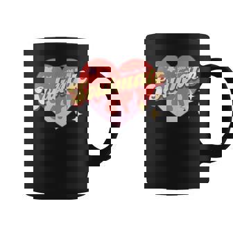 Rétro Soulmate Mignon Rétro Groovy Saint-Valentin Tasse - Cadeauxyz