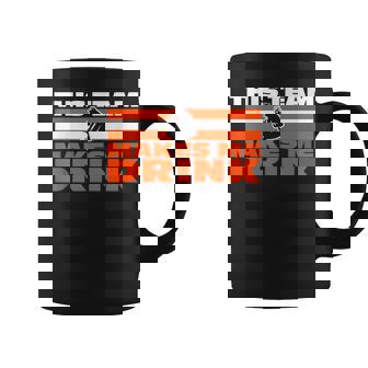 Retro Sport Quote This Team Makes Me Drink Bear Graphic Print Coffee Mug - Monsterry