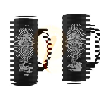 Retro Sun Burst Serpent Snake Tank Top Graphic Print Coffee Mug - Monsterry