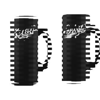 Retro Swoosh Job Title Geologist Taza de café - Regaloses