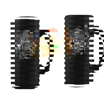 Retro Vintage Dogs Playing Cards Poker Gambling Graphic Print Coffee Mug - Monsterry