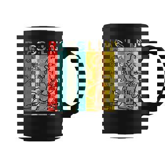 Retro Vintage Rasslin' Pro Wrestling Fan Coffee Mug | Mazezy