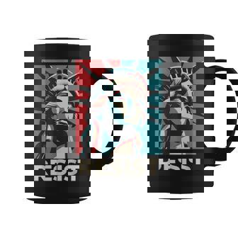 Retro Vintage Resist Statue Of Liberty Coffee Mug | Mazezy
