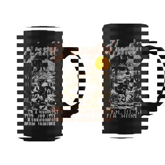 Retro Wranglin' Feral Children Raccoon 90S Western Coffee Mug | Seseable CA
