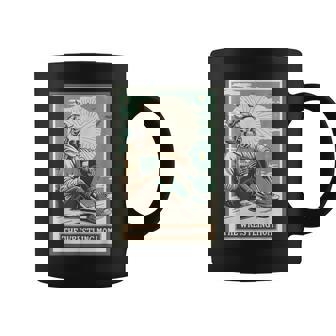 Retro Wrestling Mom Tarot Card Skeleton Mama Coffee Mug - Thegiftio