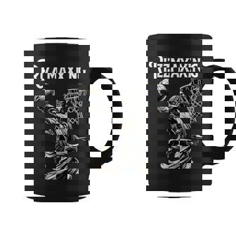 He Is Rizzin Jesus Playing Basketball Rizzmaxxing Graphic Print Coffee Mug - Monsterry