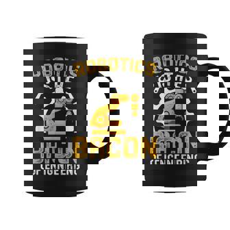 Robotics Is The Bacon Of Engineering Robot Mechanic Graphic Print Coffee Mug - Monsterry
