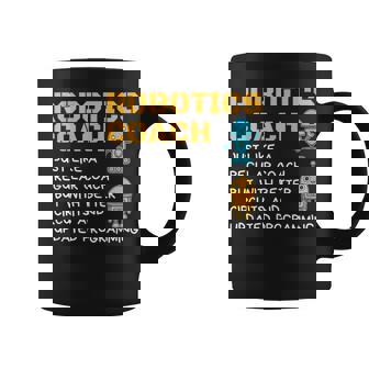 Robotics Coach T Shirt Definition Robot Combat Graphic Print Coffee Mug - Monsterry