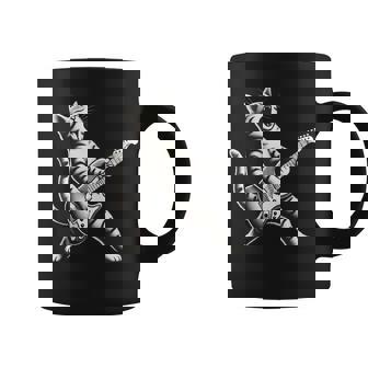 Rock Cat Playing Guitar Tank Top Graphic Print Coffee Mug - Monsterry