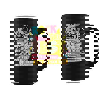 Rock The Test Day Motivational Retro Teachers Testing Day Coffee Mug - Thegiftio