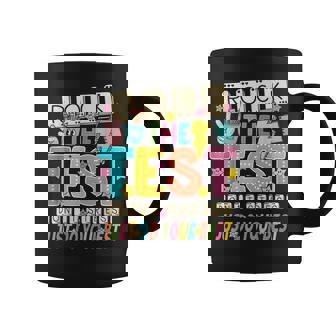 Rock The Test Don't Stress Just Do Your Best Teacher Testing Coffee Mug - Monsterry