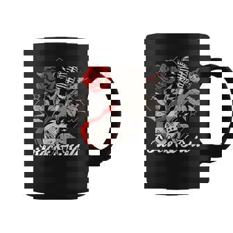 Rockabilly Rockabellaintage Rockera Rock & Roll Cuello Taza de café - Regaloses