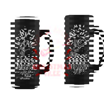 Rocking Around The Christmas Tree Jingle Bell Rock Skeleton Graphic Print Coffee Mug - Monsterry