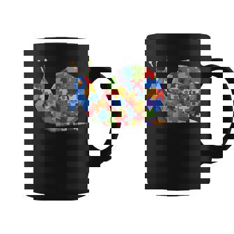 Rompecabezas De Caracol Para Concienciación Sobre El Autismo Para Es Hombres Y Niños Taza de café - Regaloses