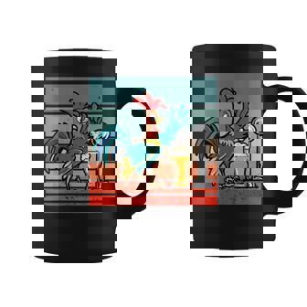 Rooster Beer Tap Pouring Beer Colorful Rooster Bar Scene Graphic Print Coffee Mug - Monsterry