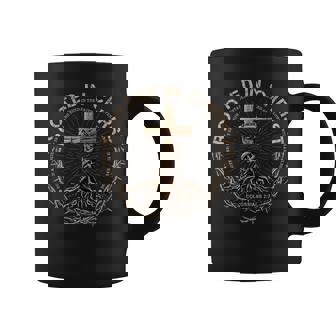 Rooted In Christ Jesus Cross Christian Coffee Mug - Seseable