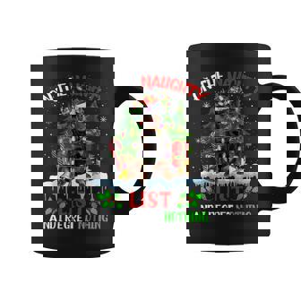 Rottweiler Christmas On The Naughty List And I Regret Graphic Print Coffee Mug - Monsterry