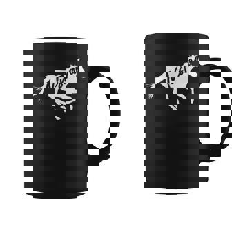 Running Wild Mustang Horse Breed Lover Silhouette Graphic Print Coffee Mug - Monsterry