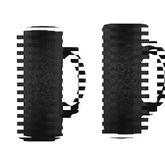 Sacred Fractal Geometry Art Good Vibe Mandala Graphic Print Coffee Mug - Monsterry