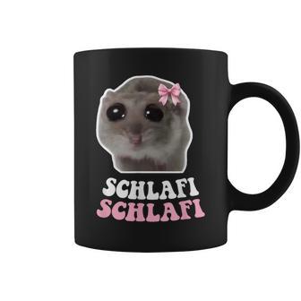 Sad Hamster Hampter Schlafi Schlafi Sad Hamster Meme Tassen - Geschenkecke