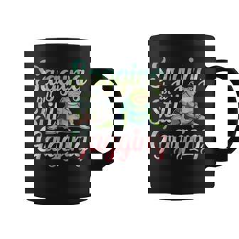 Sagging But Still Gagging Frog Meme Coffee Mug | Seseable CA