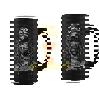 Sagittarius Queen Loc'd Hair Black Woman Cap Zodiac Coffee Mug - Monsterry