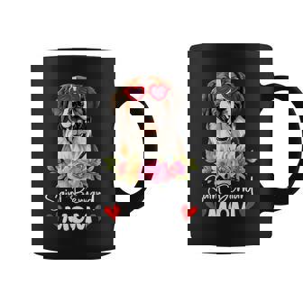 Saint Bernard Mom Mama Sunglasses Dog Lover Owner Womens Coffee Mug | Mazezy