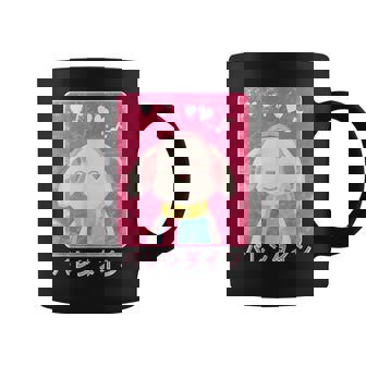 Saint-Valentin En Japonais Anime Lapin Rétrointage Grunge Tasse - Cadeauxyz